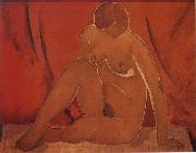 Kasimir Malevich The Female model Sweden oil painting artist